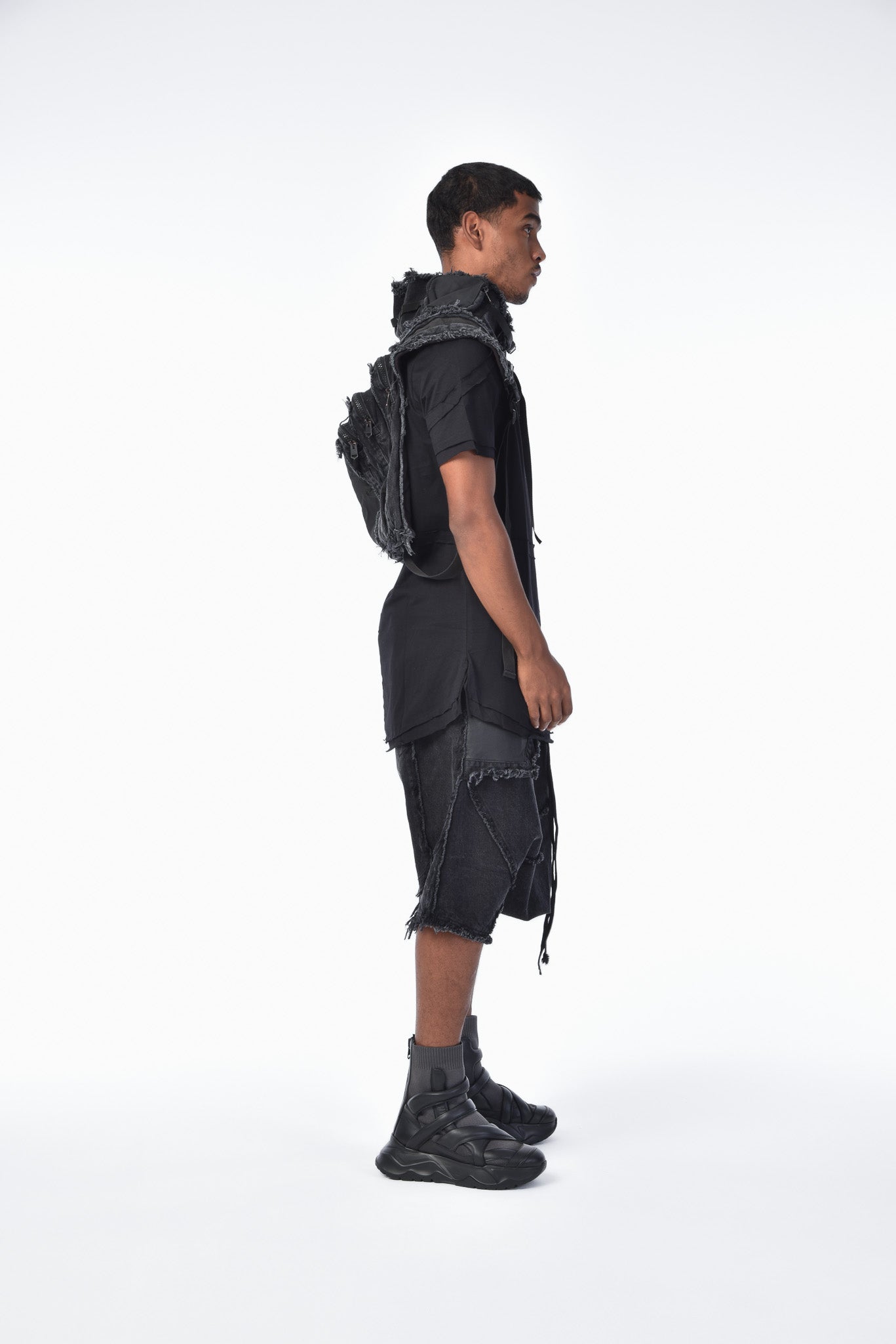 Modular Black Backpack