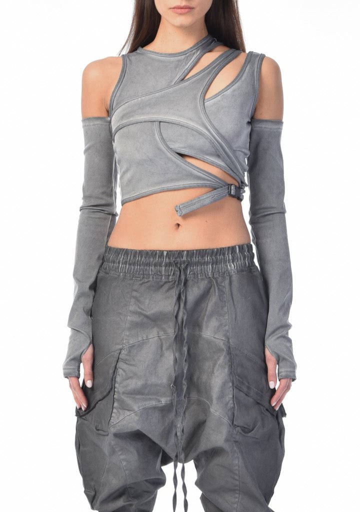 Masako Ash Crop top